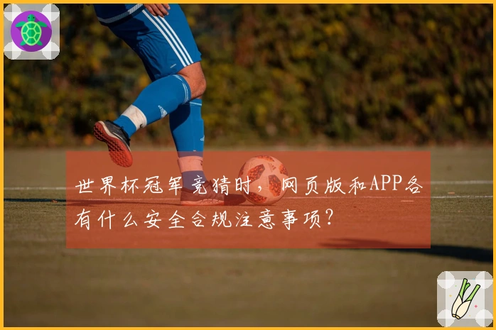世界杯冠军竞猜时，网页版和APP各有什么安全合规注意事项？