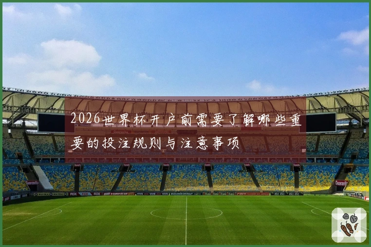 2026世界杯开户前需要了解哪些重要的投注规则与注意事项