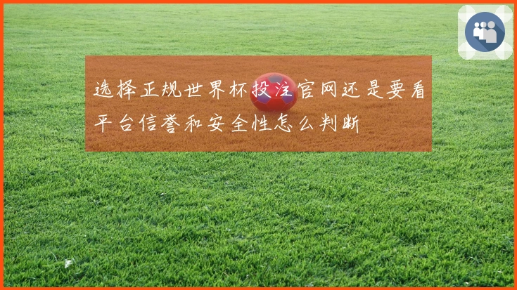 选择正规世界杯投注官网还是要看平台信誉和安全性怎么判断